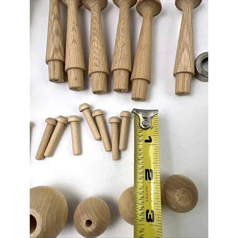 Crafts Wooden Car Wheels/Knobs, Pegs, Balls Unfinished Variety See Pics!